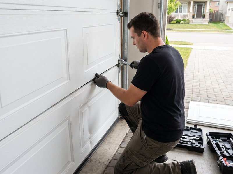 Garage Door Panel Replacement by Emerald of Merchants